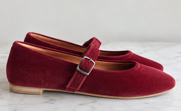 bordo kadife babet