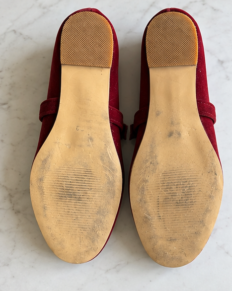bordo kadife babet